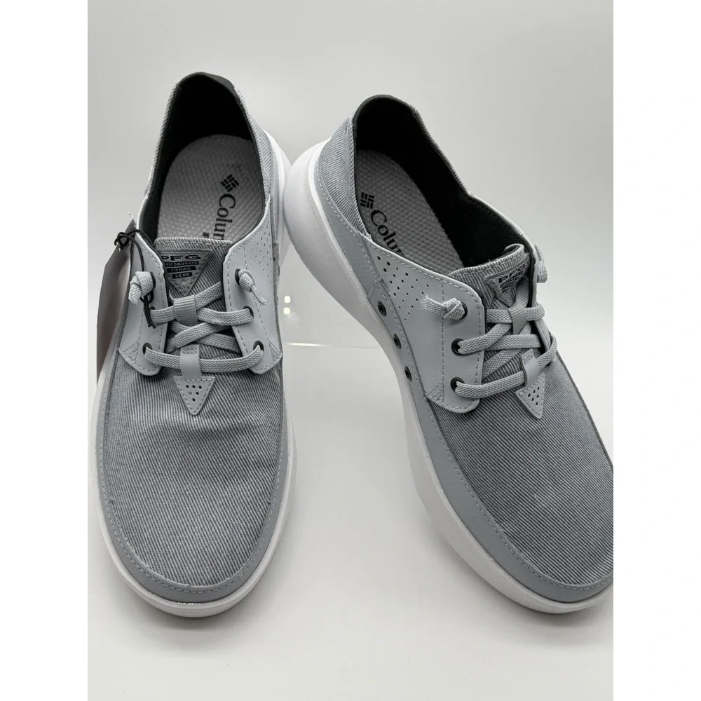 Columbia Mens Size 7 Boatside Relaxed PFG Slip On Loafers‎ Cirrus Grey Deck